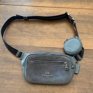 Coach Elias Belt Bag - Industrial Gray (EUC) style no. CP084